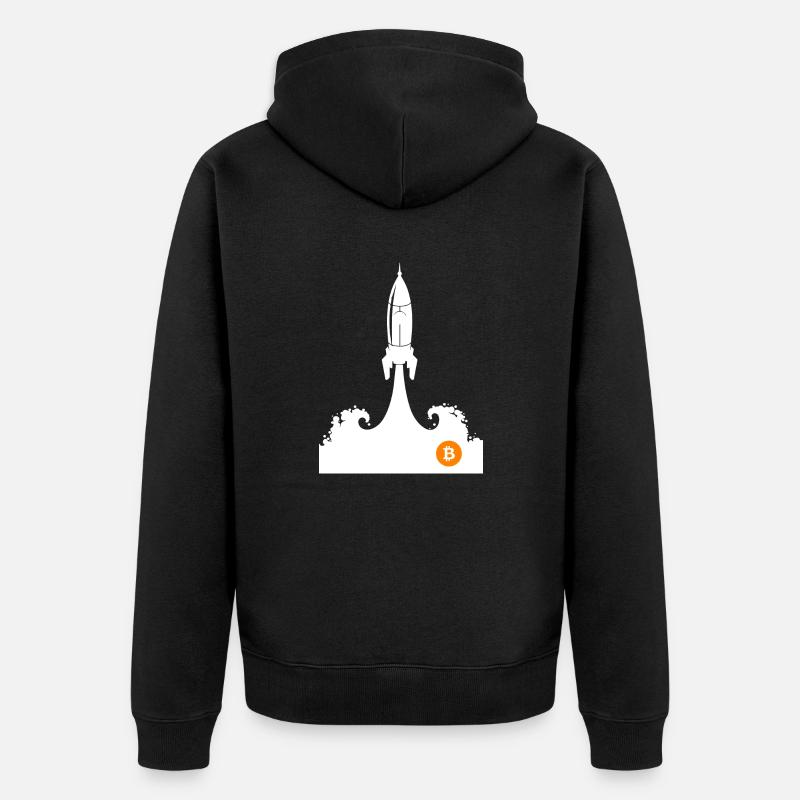 Bitcoin Trading Crypto Stocks - Veste à capuche bio Premium Unisexe - noir