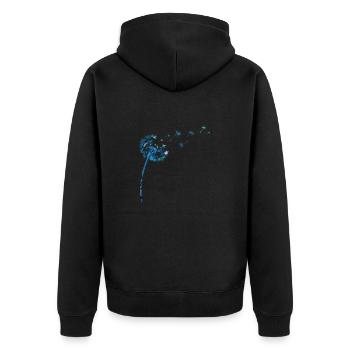 Pissenlit - Veste à capuche bio Premium Unisexe - noir - Dos - Nico (187cm)