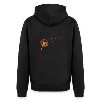 Pissenlit - Veste à capuche bio Premium Unisexe - noir - Dos - Nico (187cm)