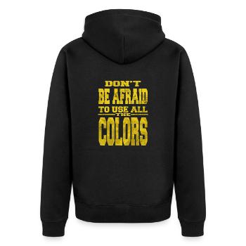 LGBT anniversaire cadeau idée droits de l’homme arabe - Veste à capuche bio Premium Unisexe - noir - Dos - Nico (187cm)