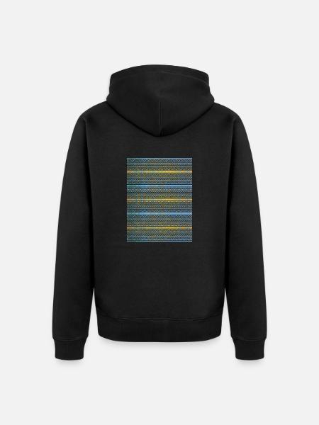 Indigenous Graphics - Unisex Premium Organic Zip Hoodie - black