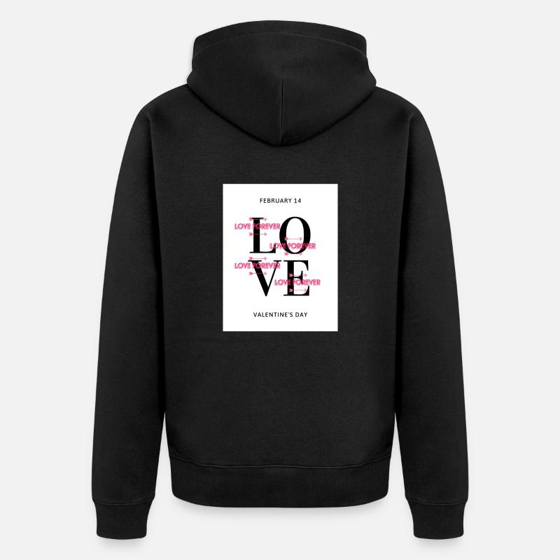 cold smooth tasty 3 - Unisex Premium Bio Zip Hoodie - Schwarz