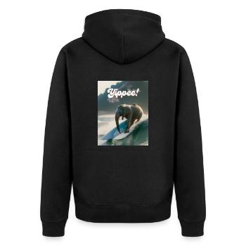Youpi! - Veste à capuche bio Premium Unisexe - noir - Dos - Nico (187cm)