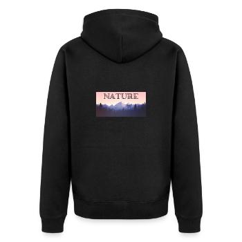 NATURE - Veste à capuche bio Premium Unisexe - noir - Dos - Nico (187cm)