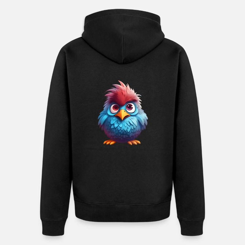 Fluffy Feathered Darling - Veste à capuche bio Premium Unisexe - noir