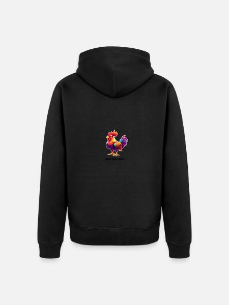 OWN THE COOP - Unisex Premium Bio Zip Hoodie - Schwarz