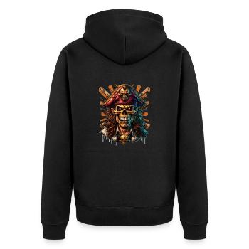 Pirate - Veste à capuche bio Premium Unisexe - noir - Dos - Nico (187cm)