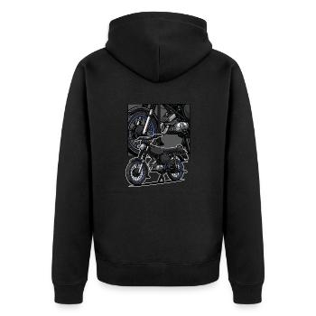 S51 (Tuning) // Illustration - Veste à capuche bio Premium Unisexe - noir - Dos - Nico (187cm)