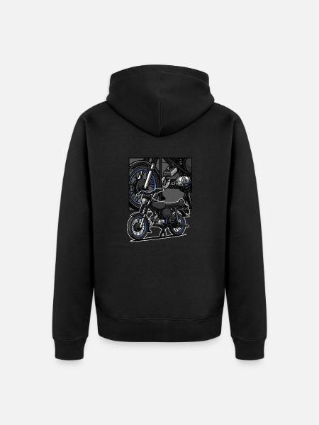 S51 (Tuning) // Illustration - Unisex Premium Organic Zip Hoodie - black