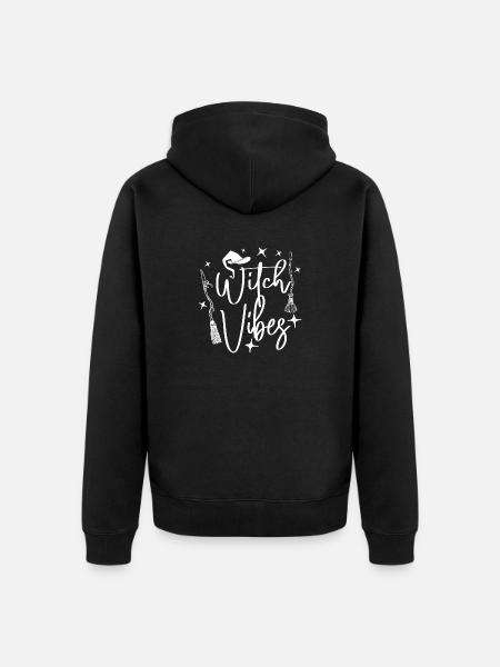 Witch Vibe - Unisex Premium Organic Zip Hoodie - black