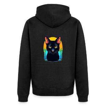 Chat de Bombay - Veste à capuche bio Premium Unisexe - noir - Dos - Nico (187cm)