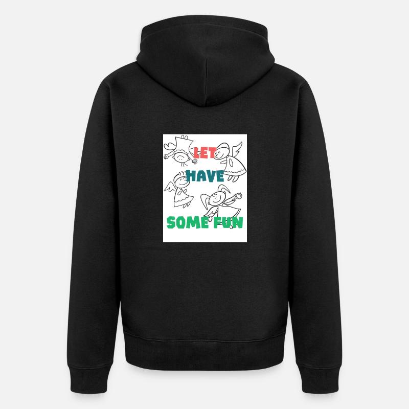 Amusez-vous un peu. - Veste à capuche bio Premium Unisexe - noir