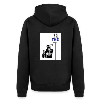 LE COMBAT - Veste à capuche bio Premium Unisexe - noir - Dos - Nico (187cm)
