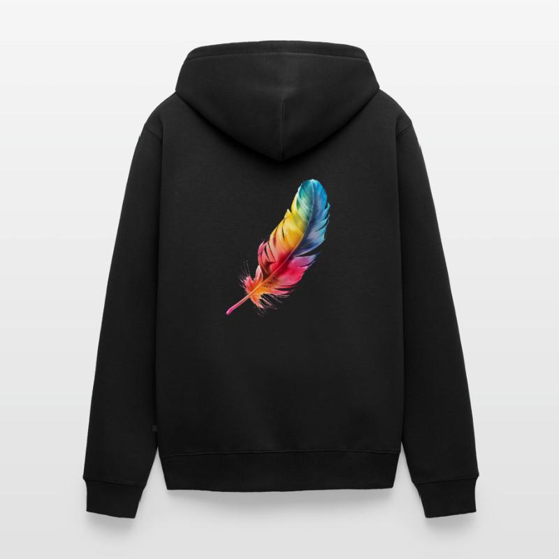 Bird feather: Lightweight with ingenious function Unisex Premium Organic Zip Hoodie
