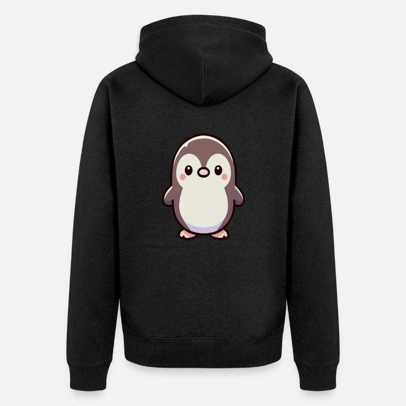 Pingouin - Veste à capuche bio Premium Unisexe - noir