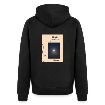 Magic - Veste à capuche bio Premium Unisexe - noir - Dos - Nico (187cm)