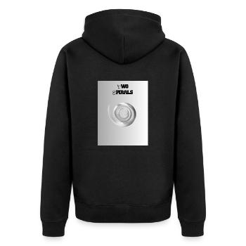 Two Spirals- Spirale - Veste à capuche bio Premium Unisexe - noir - Dos - Nico (187cm)