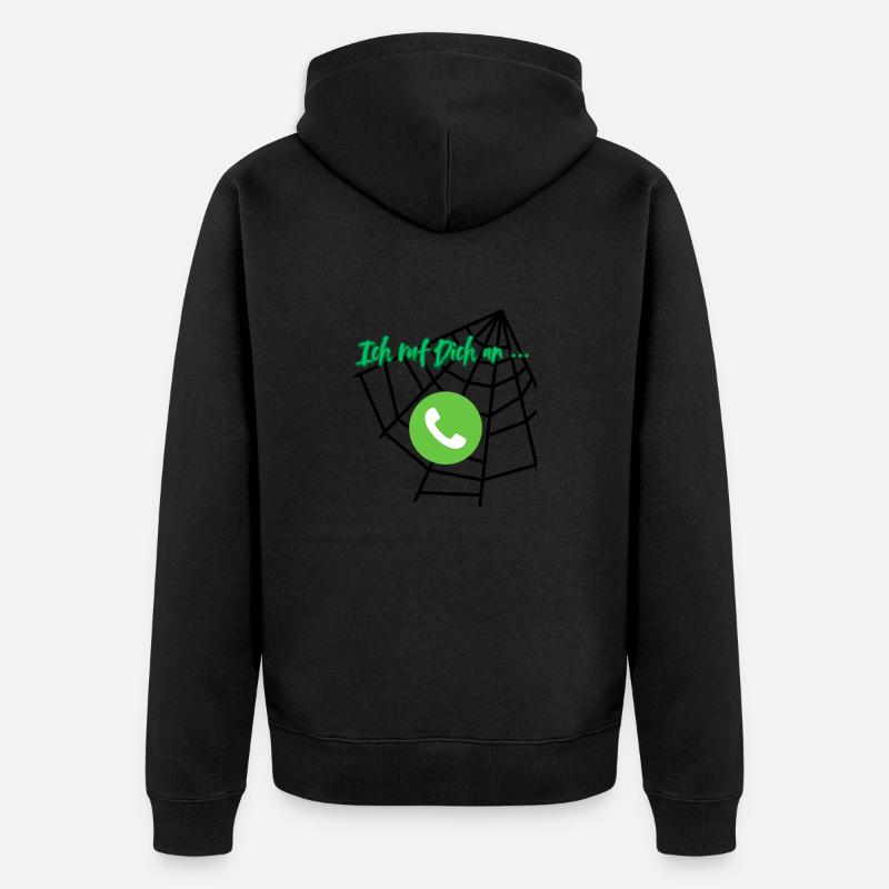 Je t’appelle - Veste à capuche bio Premium Unisexe - noir