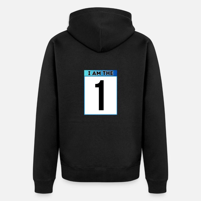 Je suis le 1 - Veste à capuche bio Premium Unisexe - noir