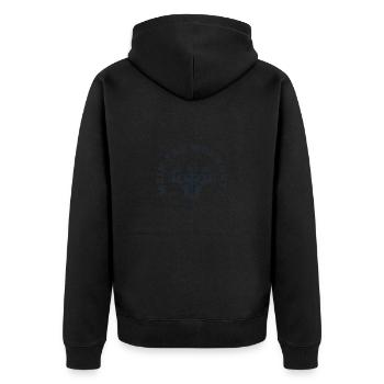 Chemise de motivation pour le fitness et les bodybuilders - Veste à capuche bio Premium Unisexe - noir - Dos - Nico (187cm)