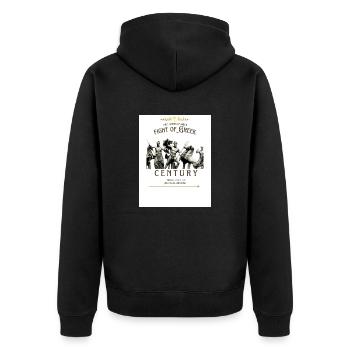 1000038234 - Unisex Premium Organic Zip Hoodie - black - Back - Nico (187cm)