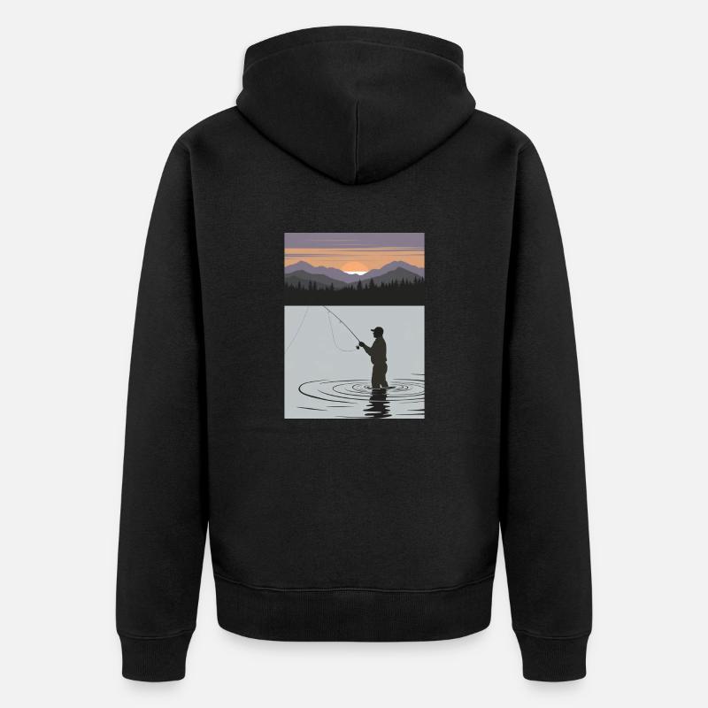 Cadeau d’artiste de tatouage - Veste à capuche bio Premium Unisexe - noir