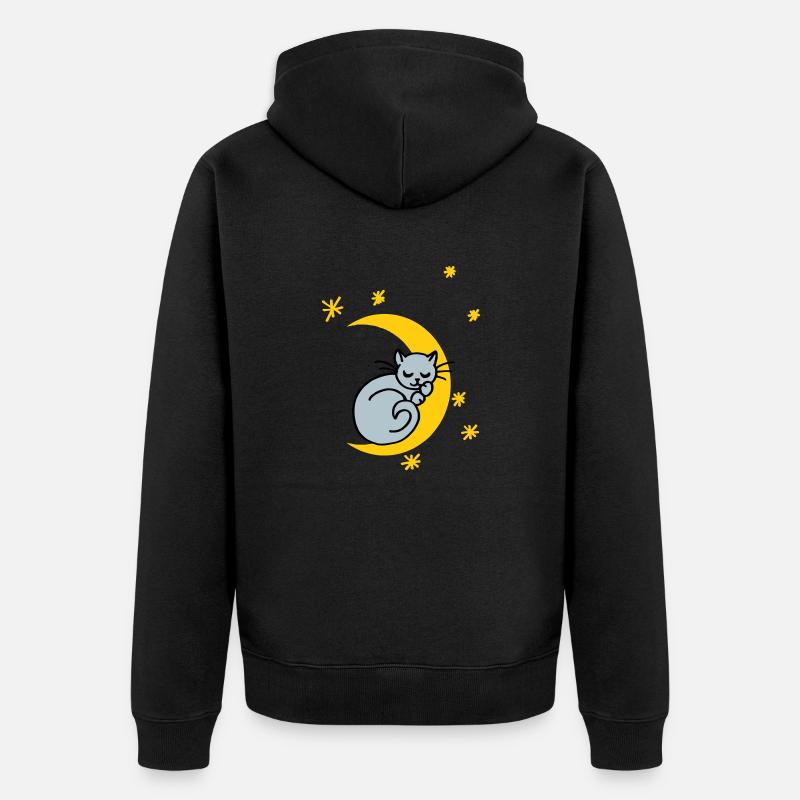 Mondkatze - Veste à capuche bio Premium Unisexe - noir