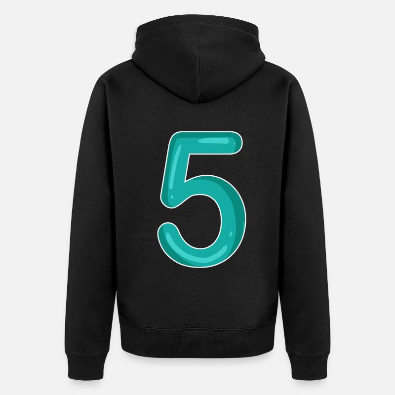 5 - Veste à capuche bio Premium Unisexe - noir