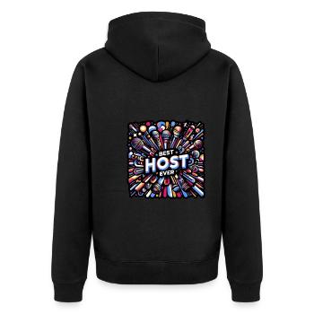 Meilleur hôte de tous les temps 23 - Veste à capuche bio Premium Unisexe - noir - Dos - Nico (187cm)