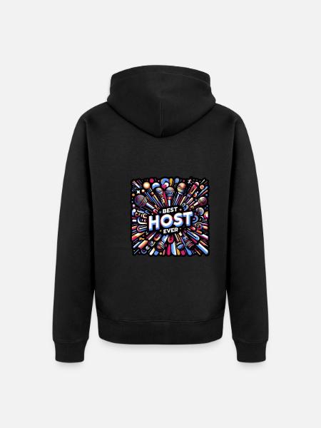 Best Host Ever 23 - Unisex Premium Organic Zip Hoodie - black