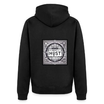 Meilleur hôte de tous les temps 24 - Veste à capuche bio Premium Unisexe - noir - Dos - Nico (187cm)