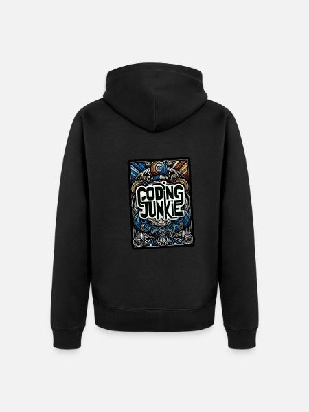 Accro au codage 14 - Veste à capuche bio Premium Unisexe - noir