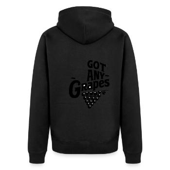 Got Any Grapes 7 - Unisex Premium Organic Zip Hoodie - black - Back - Nico (187cm)