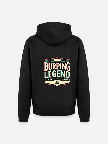 Burping Legend 13 - Unisex Premium Organic Zip Hoodie - black