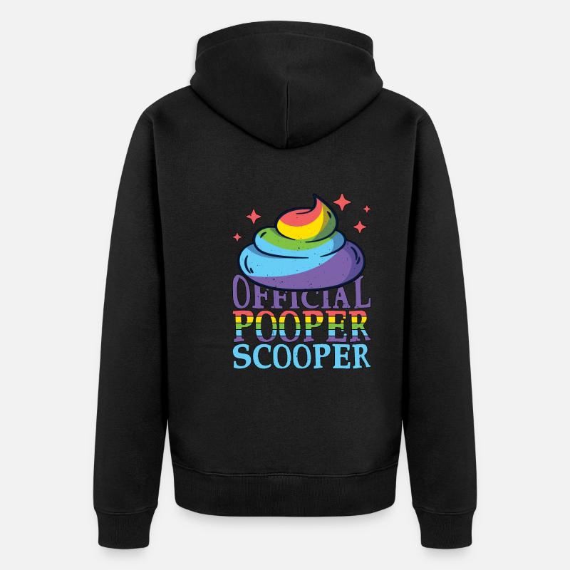 Scooper Officiel Pooper 26 - Veste à capuche bio Premium Unisexe - noir