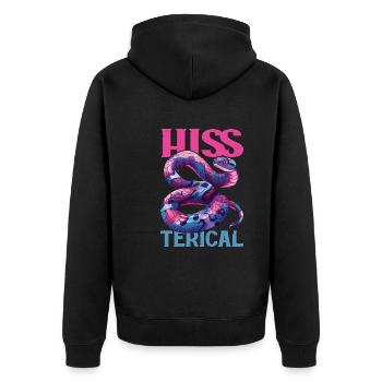 Sifflement - Veste à capuche bio Premium Unisexe - noir - Dos - Nico (187cm)