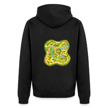 Play Mat With Massage Feature For Parents 2 - Unisex Premium Bio Zip Hoodie - Schwarz - Hinten - Nico (187cm)