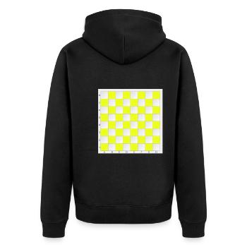 Portable Chess Board - Play Chess Instantly 3 - Unisex Premium Organic Zip Hoodie - black - Back - Nico (187cm)