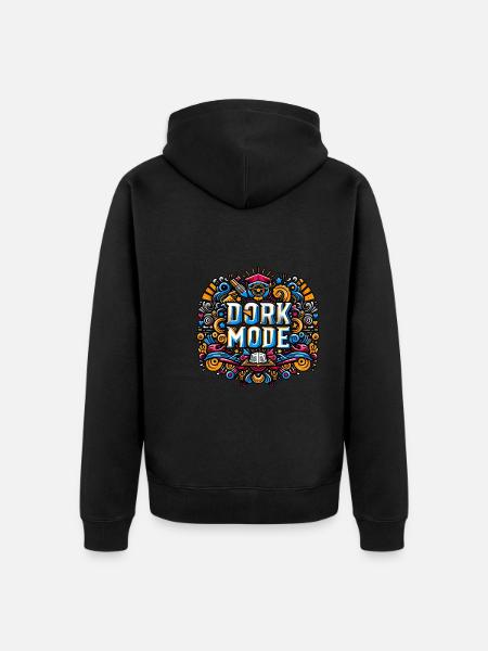 Dork Mode 8 - Unisex Premium Bio Zip Hoodie - Schwarz