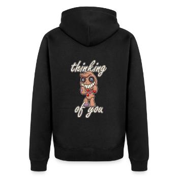 Voodoo Magic, Marionnette En pensant à vous, drôle - Veste à capuche bio Premium Unisexe - noir - Dos - Nico (187cm)