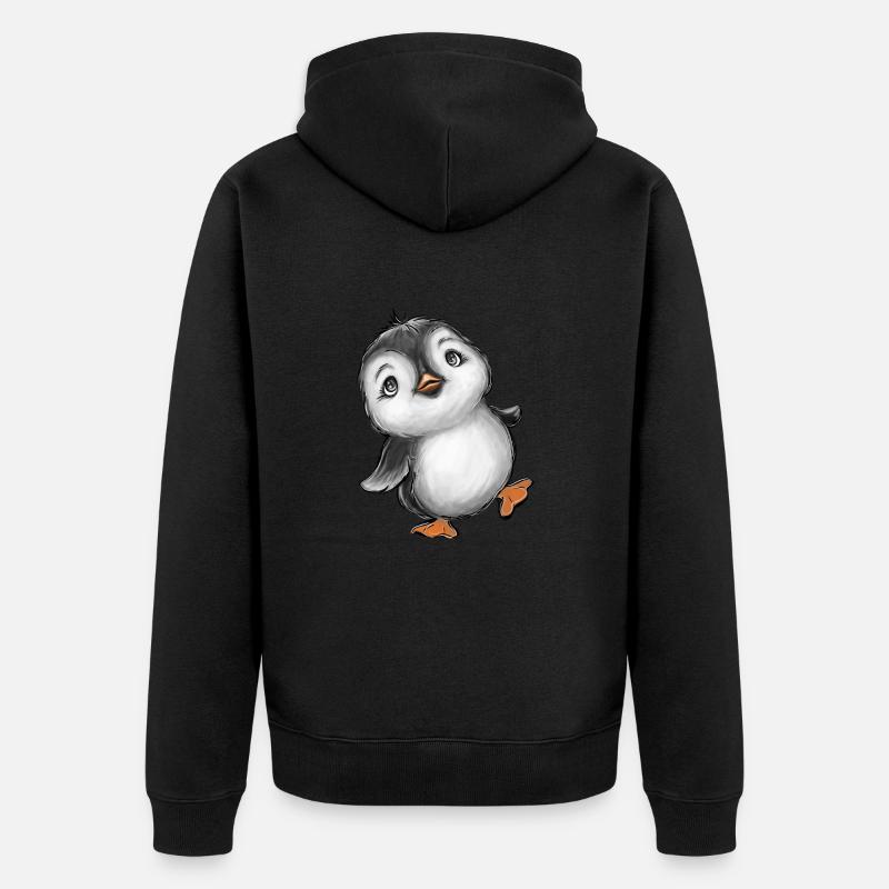 PINGOUIN - Veste à capuche bio Premium Unisexe - noir