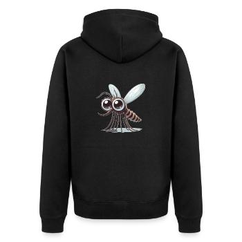 Moustique - Veste à capuche bio Premium Unisexe - noir - Dos - Nico (187cm)