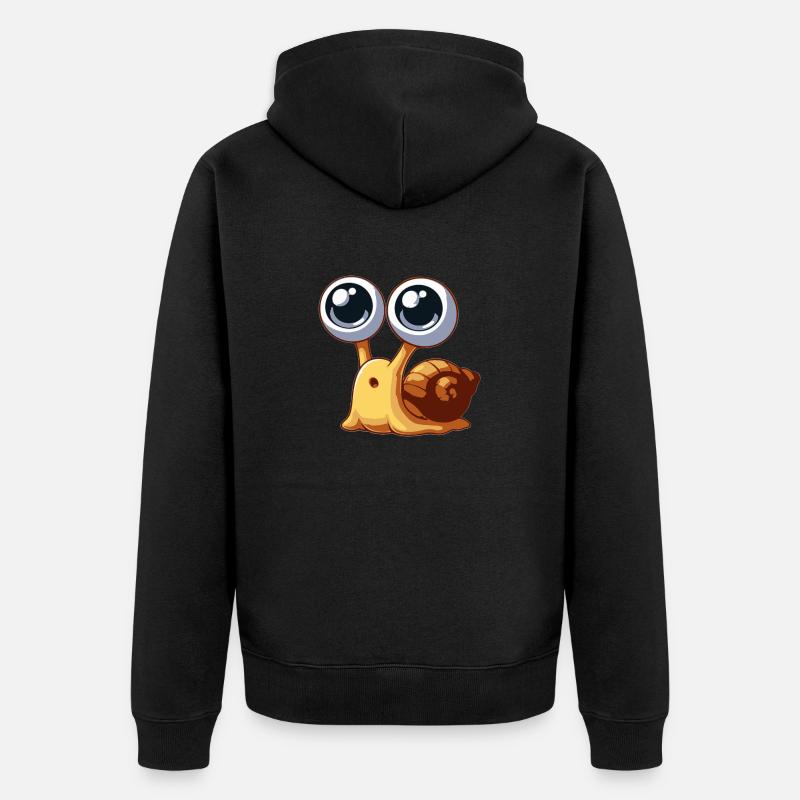 Bébé escargot - Veste à capuche bio Premium Unisexe - noir