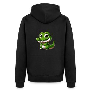 Crocodile - Veste à capuche bio Premium Unisexe - noir - Dos - Nico (187cm)