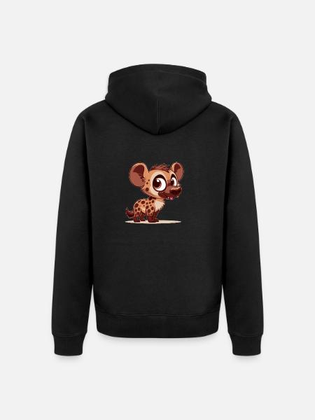 Bébé hyène - Veste à capuche bio Premium Unisexe - noir