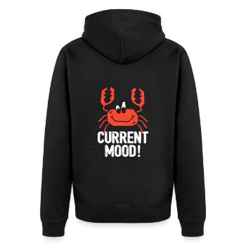 Humeur actuelle du crabe - Veste à capuche bio Premium Unisexe - noir - Dos - Nico (187cm)