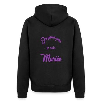 FUTURE MARIEE. EVJF. MARIEE. TEAM. TEAM MARIEE - Veste à capuche bio Premium Unisexe - noir - Dos - Nico (187cm)