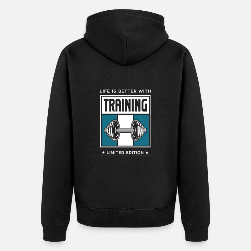 Formation - Veste à capuche bio Premium Unisexe - noir