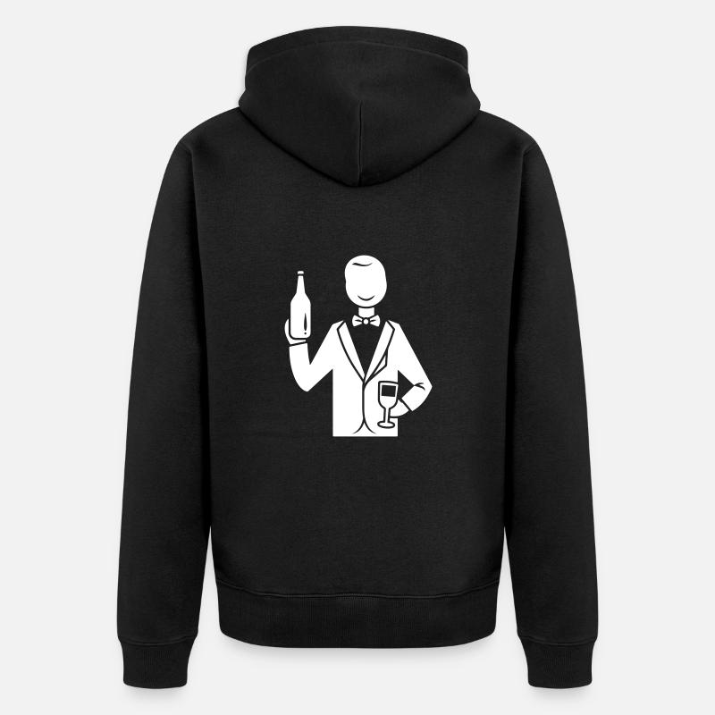 Bräutigam Hochzeit Junggesellenabschied - Unisex Premium Bio Zip Hoodie - Schwarz