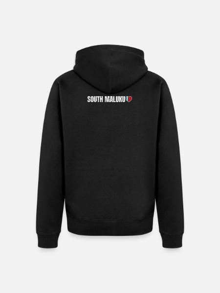 Republic of Maluku Selatan - Unisex Premium Organic Zip Hoodie - black